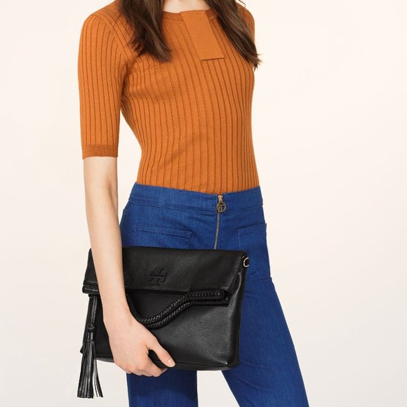 Tory Burch Taylor Convertible Fold-Over Crossbody Bag - Picture 3 of 7